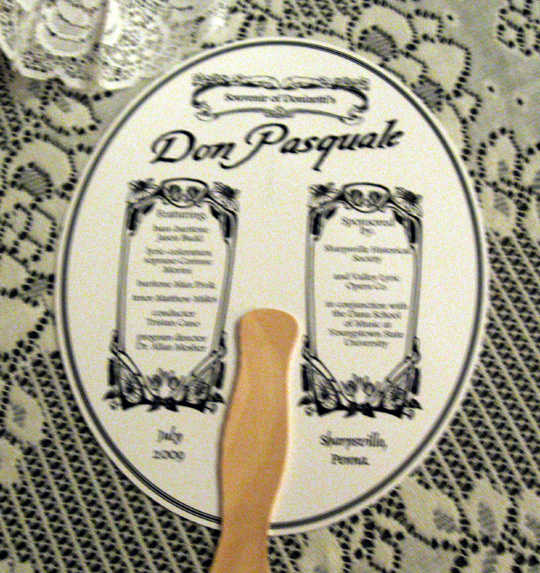 Commemorative Fan - Reverse